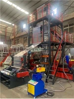 Hoge snelheid biologisch afbreekbare plastic PE HDPE LDPE ABA Extruder Film Blowing Machine (Double-Winder)